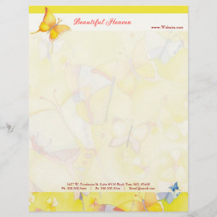Chic Butterfly Spa eller Cosmetology Business Brevhuvud