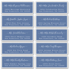 Chic Calligraphy Bröllop Guest Adressetiketters Klistermärken