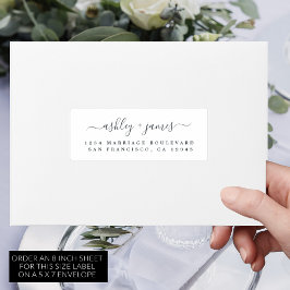 Chic Calligraphy Bröllop Guest Adressetiketters Klistermärken