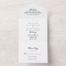 Chic Calligraphy Elegant bröllop