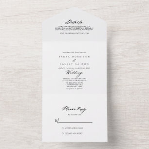 Chic Calligraphy Elegant bröllop