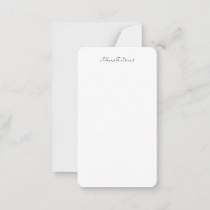 Chic Calligraphy Professionell Elegant Simple Anteckningskort