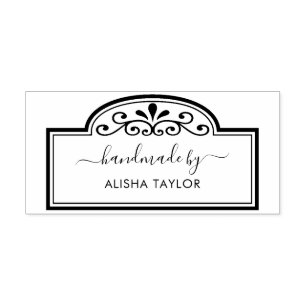 Chic Calligraphy-skript som hanteras av Wood Art F Stämpel