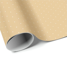 Chic camel khaki vit liten polka dots söt gåva presentpapper