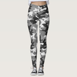 Chic Camouflage Khaki Mönster Leggings