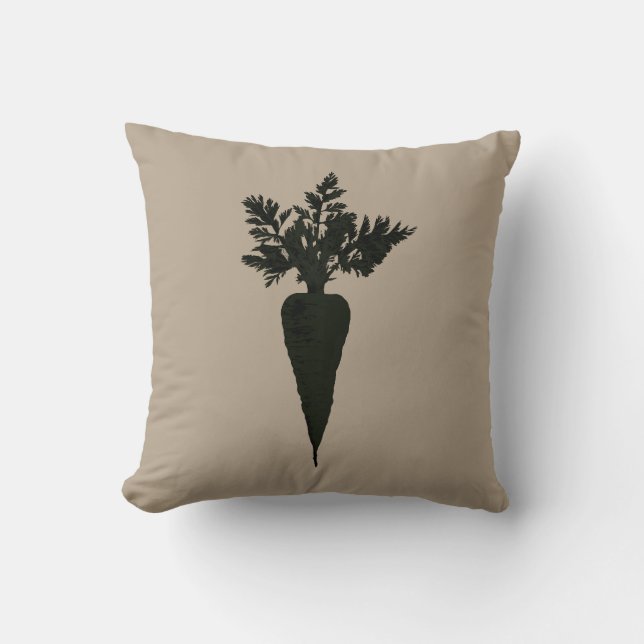 Chic Carrot Färg Block | Dekorfyllning Kudde (Framsida)