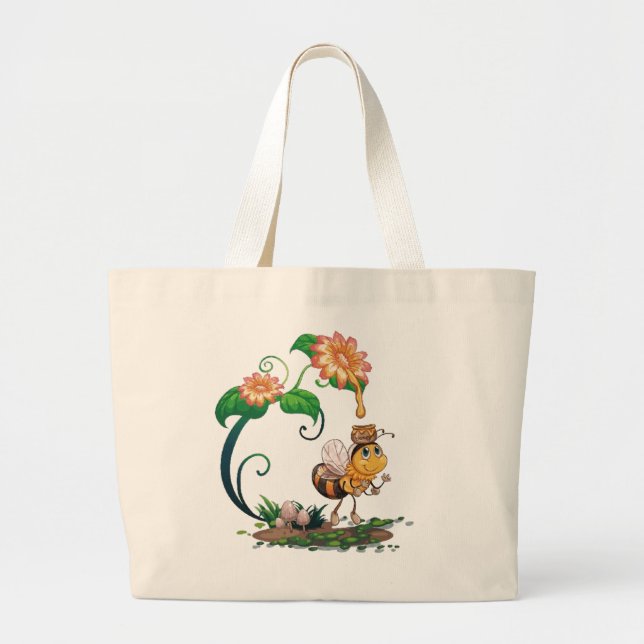 Chic Carryall: Ultimate Tote Bag Collection Jumbo Tygkasse (Framsidan)