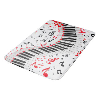 Chic Cascading Melodies Red White and Black Badrumsmatta