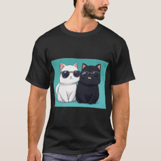 Chic Cat Duo T Shirt