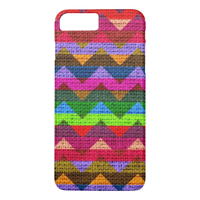 Chic Chevron Burlap Rustic #31 Case-Mate iPhone Skal (Baksida)