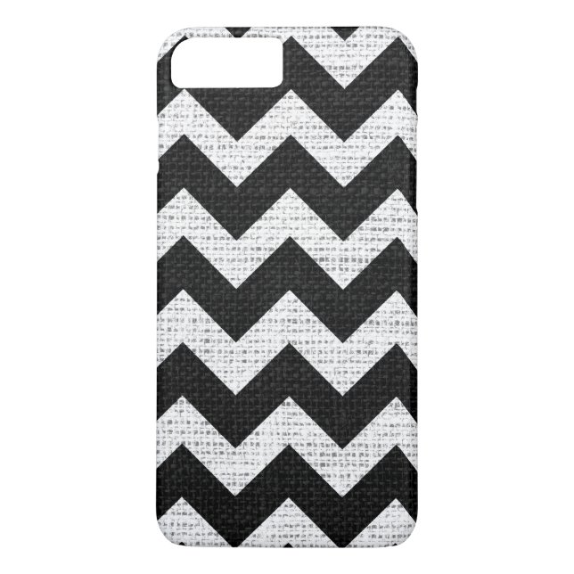 Chic Chevron Burlap Rustic #45 Case-Mate iPhone Skal (Baksida)