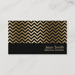 Chic Chevron Rand Personal Shopper Visitkort