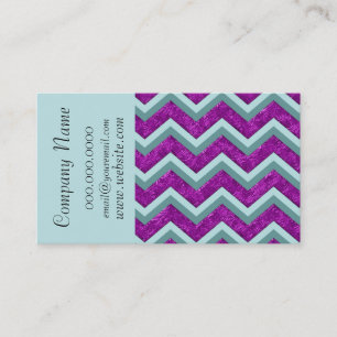 Chic Chevron ZigZag Mönster Affärskort Visitkort