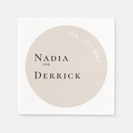 CHIC CIRCLE BRÖLLOP PAPPERSSERVETT