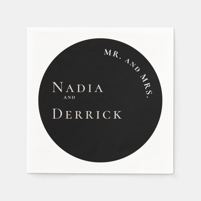 CHIC CIRCLE BRÖLLOP PAPPERSSERVETT (Framsidan)