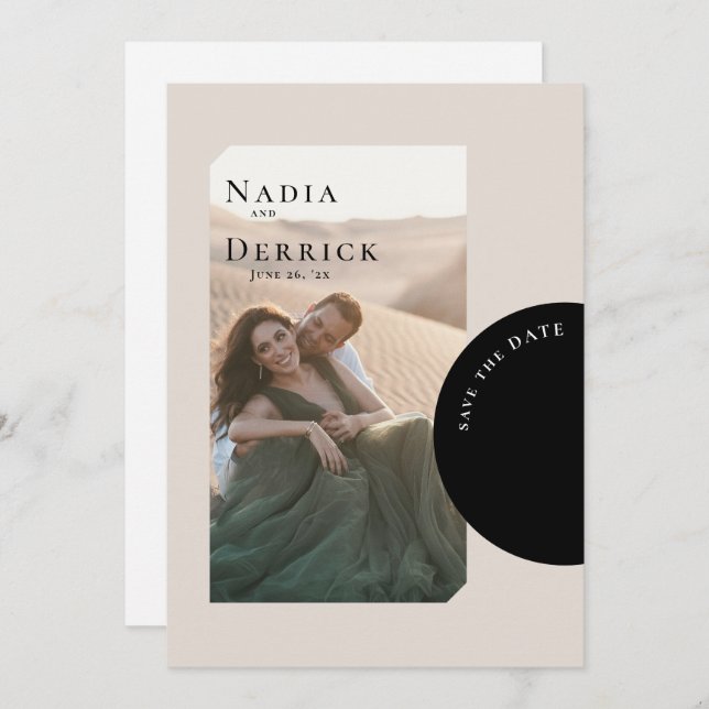 CHIC CIRCLE BRÖLLOP SPARA DATUMET (Fram/baksida)