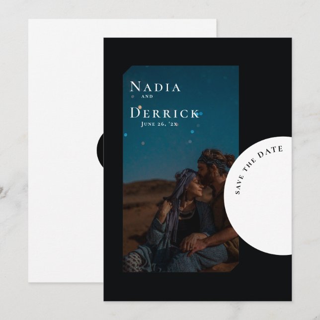 CHIC CIRCLE BRÖLLOP SPARA DATUMET (Fram/baksida)