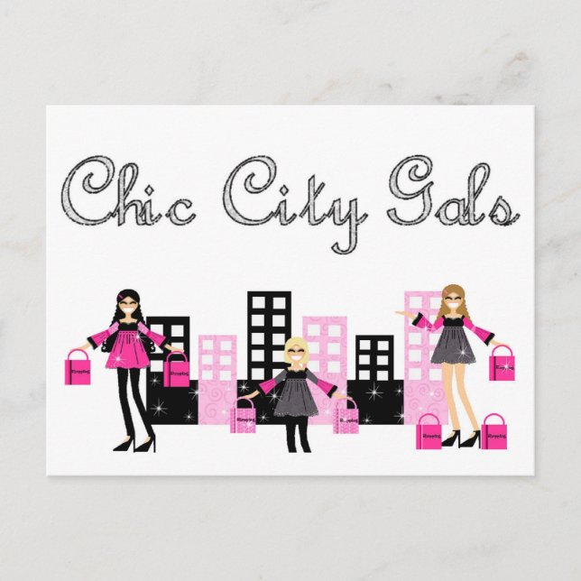 Chic City Gals vykort (Framsida)