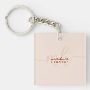 Chic Clay och Beige Modern Monogram