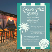 Chic Coastal Stripe Beach Club 50-årsfirande