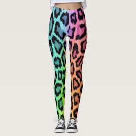 Chic Colorful Leopard Mönster Leggings