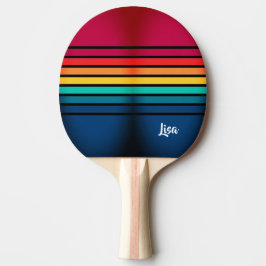 Chic Colorful Rand Mönster Pingisracket