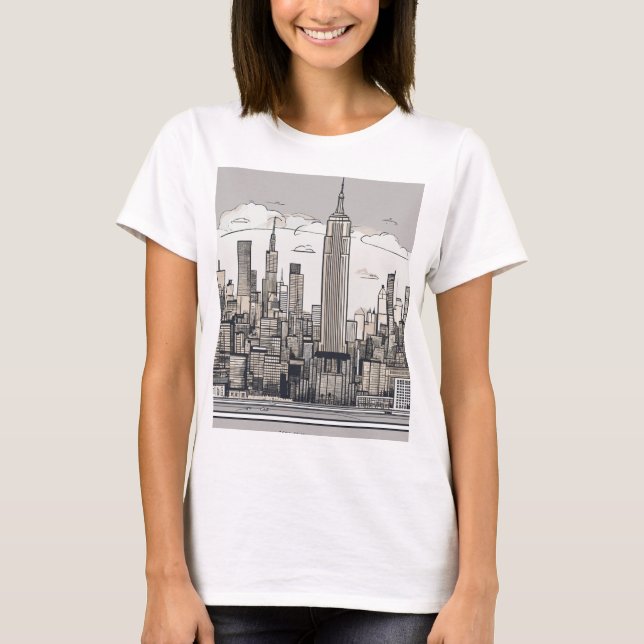 "Chic & Comfy: Trendig Tees for Girls on the Go" T Shirt (Framsida)