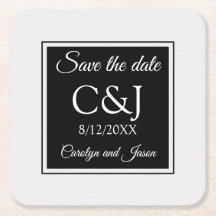 Chic Contemporary Monogrammed Spara datum