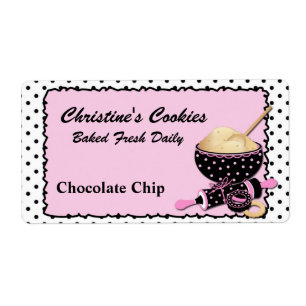 Chic Cookie-etikett Fraktsedel