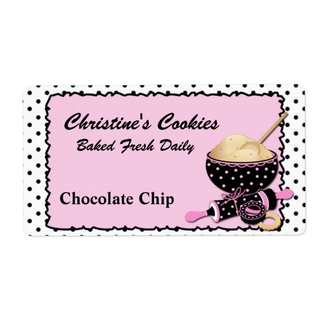Chic Cookie-etikett Fraktsedel (Framsidan)