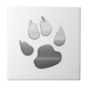 Chic Coola Silver Titta Hund Pet Kakelplatta