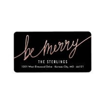 Chic Copper Foil-Returetiketter