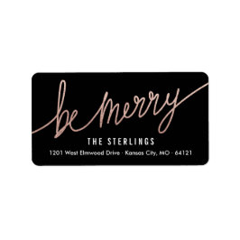 Chic Copper Foil-Returetiketter Adressetikett