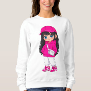 Chic & Cozy Damtröja 🌸✨ Stylish DTF D T Shirt