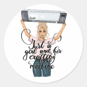Chic Crafting Drottning Runt Klistermärke