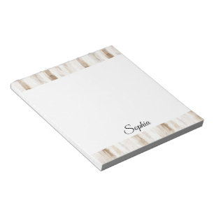 Chic Cream Brown Rand Anteckningsblock