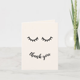 Chic Cream Stone Black Eyelash Tack Kort