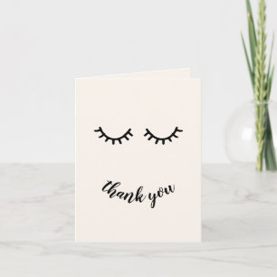 Chic Cream Stone Black Eyelash Tack Kort