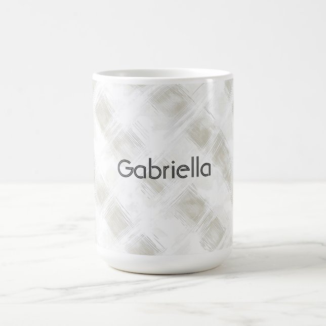 Chic Crème Vita Ränder Kaffemugg (Center)