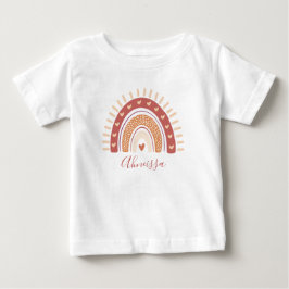 Chic Cute Bohemian Terracotta Rainbow Namn T Shirt