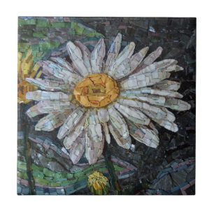 Chic Cute Daisy Blommigt Tile Mosaic Ceramic Tile Kakelplatta