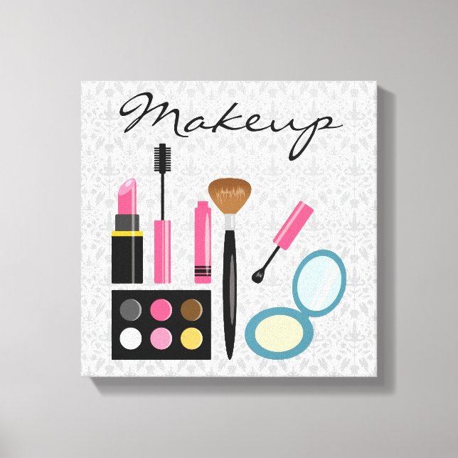 Chic Cute Makeup Kit Canvastryck (Framsida)