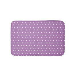 Chic Cute Polka dots Lavender Lila and White Badrumsmatta