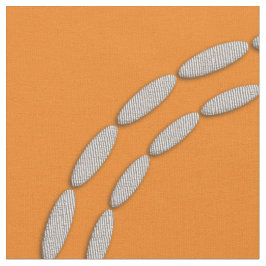 Chic Cute Silver Lövs Mönster Fabric Tyg
