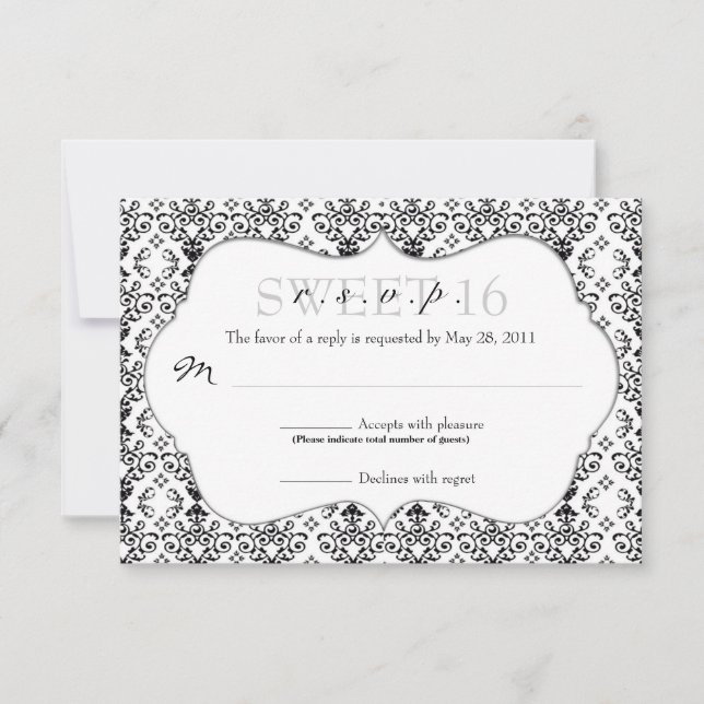 Chic Damask OSA [Svartvit] (Framsida)