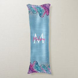 Chic Dammusslande blådroppdroppar i monogram efter Kroppskudde