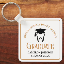Chic Dental School Anpassningsbar Guld Studenten G Nyckelring