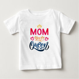 Chic Design Typography Mamma du är drottning T Shirt