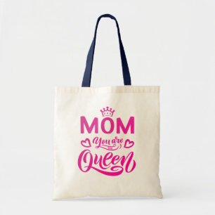 Chic Design Typography Mamma du är drottning Tygkasse