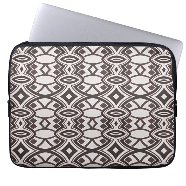 Chic diamant & oval symmetri  laptop fodral (Framsidan)